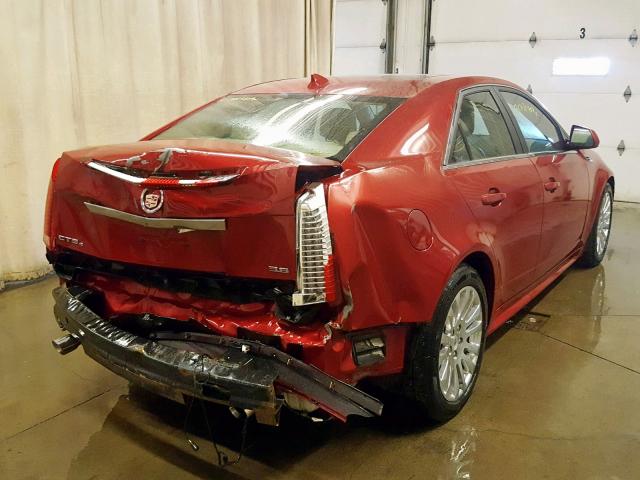 1G6DS5EV6A0141480 - 2010 CADILLAC CTS PREMIU RED photo 4