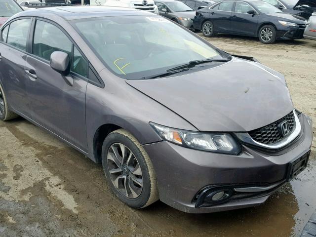 19XFB2F97DE288649 - 2013 HONDA CIVIC EXL BROWN photo 1