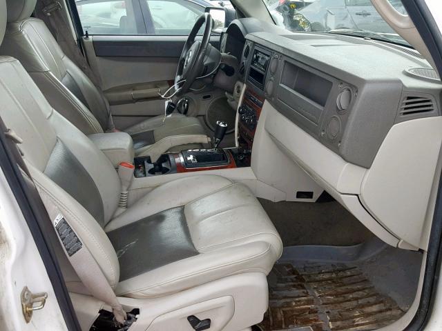1J8HG58N76C246958 - 2006 JEEP COMMANDER თეთრი ფოტო 5