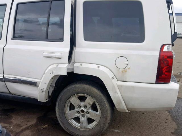 1J8HG58N76C246958 - 2006 JEEP COMMANDER თეთრი ფოტო 9