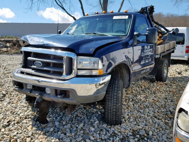 1FTSF31FX3EA68423 - 2003 FORD F350 SRW S BLUE photo 2