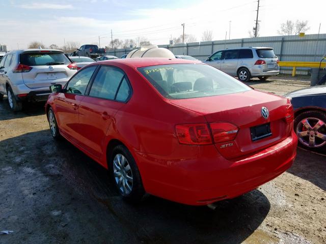 3VW2K7AJ7EM258133 - 2014 VOLKSWAGEN JETTA BASE  照片 3