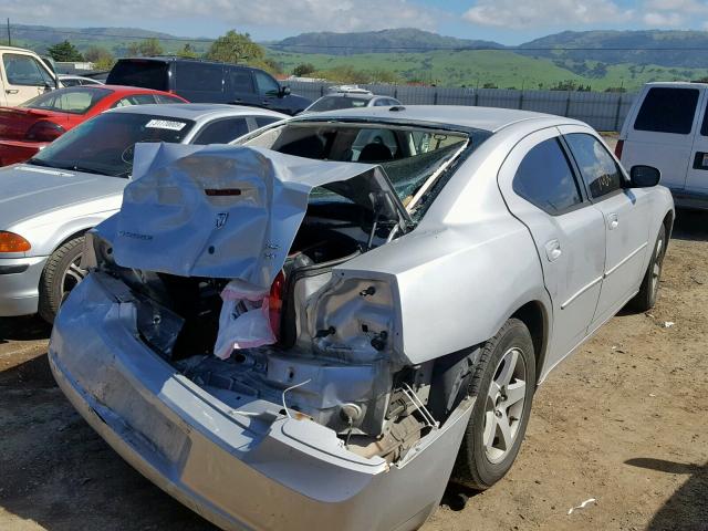 2B3CA3CV8AH287637 - 2010 DODGE CHARGER SX SILVER photo 4