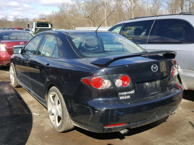 1YVHP81DX75M31323 - 2007 MAZDA 6 S BLACK photo 3