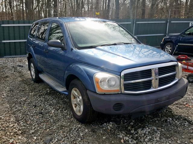 1D4HB38N74F148814 - 2004 DODGE DURANGO ST BLUE photo 1