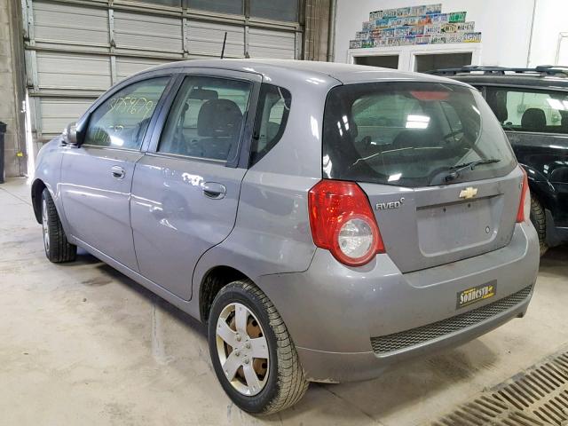 KL1TD6DE4AB116597 - 2010 CHEVROLET AVEO LS GRAY photo 3