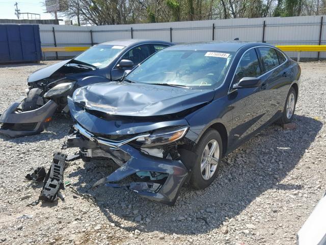 1G1ZB5ST6KF125163 - 2019 CHEVROLET MALIBU LS BLUE photo 2