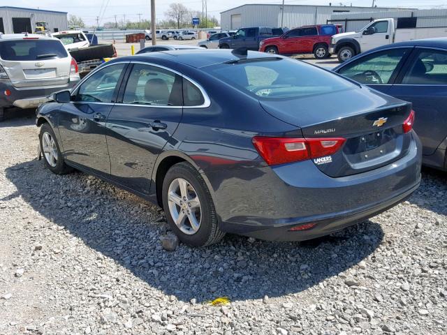 1G1ZB5ST6KF125163 - 2019 CHEVROLET MALIBU LS BLUE photo 3