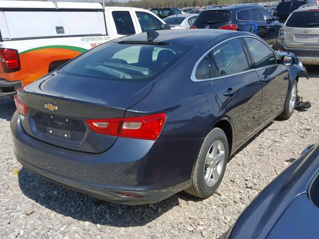 1G1ZB5ST6KF125163 - 2019 CHEVROLET MALIBU LS BLUE photo 4