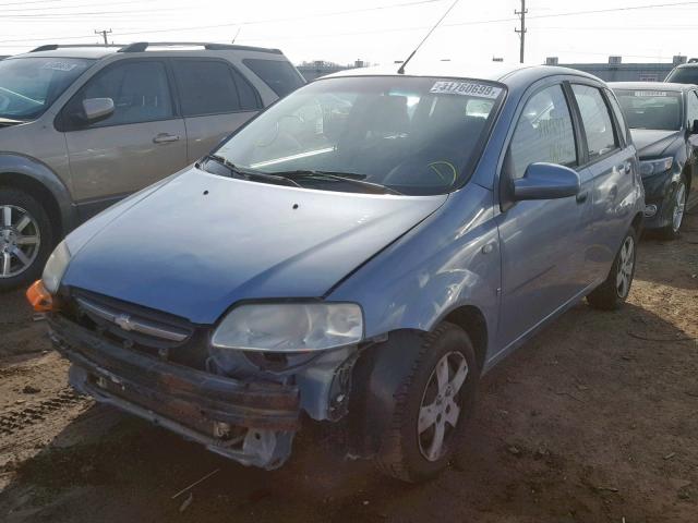 KL1TD666X7B784354 - 2007 CHEVROLET AVEO BASE ლურჯი ფოტო 2