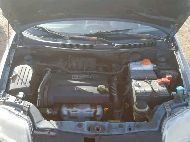 KL1TD666X7B784354 - 2007 CHEVROLET AVEO BASE ლურჯი ფოტო 7