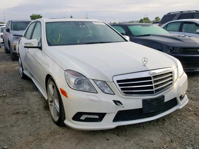 WDDHF5GB5BA473207 - 2011 MERCEDES-BENZ E 350 WHITE photo 1