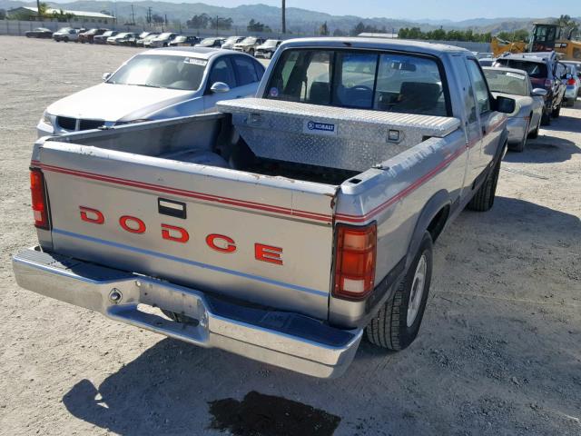 1B7FL23X4NS638849 - 1992 DODGE DAKOTA GRAY photo 4