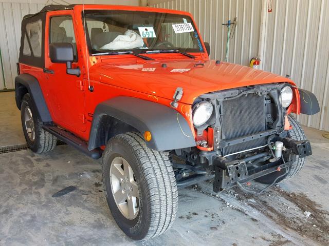 1C4AJWAG9DL579879 - 2013 JEEP WRANGLER S RED photo 1