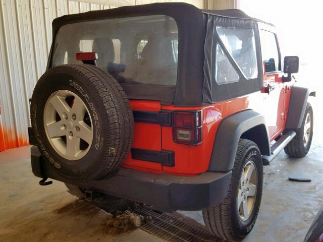 1C4AJWAG9DL579879 - 2013 JEEP WRANGLER S RED photo 4