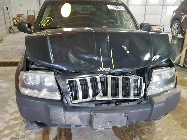 1J4GW48S04C223664 - 2004 JEEP GRAND CHER BLACK photo 9