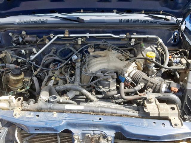 1N6ED29Y02C391941 - 2002 NISSAN FRONTIER C BLUE photo 7