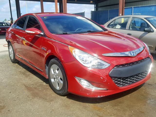 KMHEC4A40CA020782 - 2012 HYUNDAI SONATA HYB RED photo 1