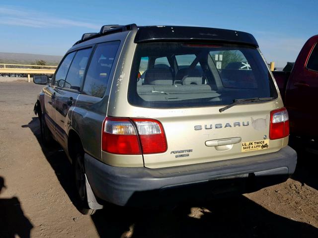 JF1SF63572H705583 - 2002 SUBARU FORESTER L GOLD photo 3