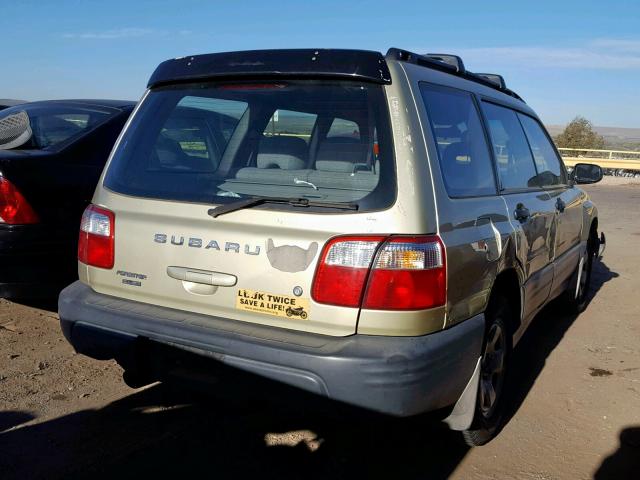 JF1SF63572H705583 - 2002 SUBARU FORESTER L GOLD photo 4