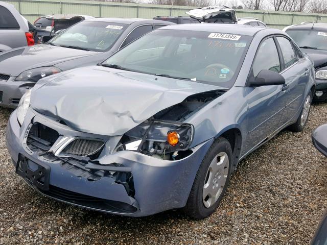 1G2ZF58B974150026 - 2007 PONTIAC G6 VALUE L GRAY photo 2