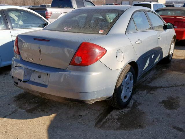 1G2ZF58B974150026 - 2007 PONTIAC G6 VALUE L GRAY photo 4