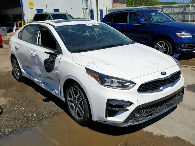 3KPF34ADXKE011690 - 2019 KIA FORTE GT L WHITE photo 1