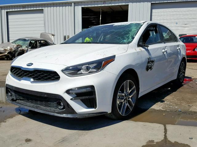 3KPF34ADXKE011690 - 2019 KIA FORTE GT L WHITE photo 2