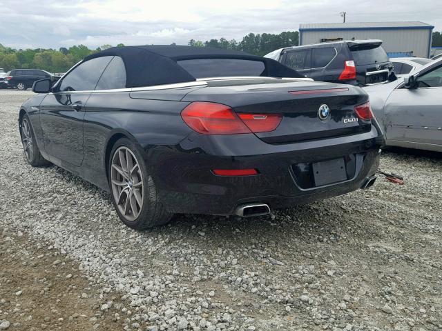 WBALZ3C54CDL71703 - 2012 BMW 650 I BLACK photo 3