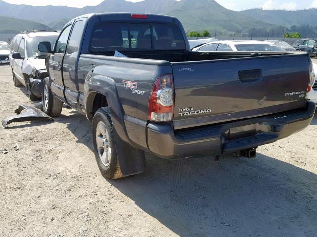 5TFTU4GN0BX005266 - 2011 TOYOTA TACOMA PRE CHARCOAL photo 3