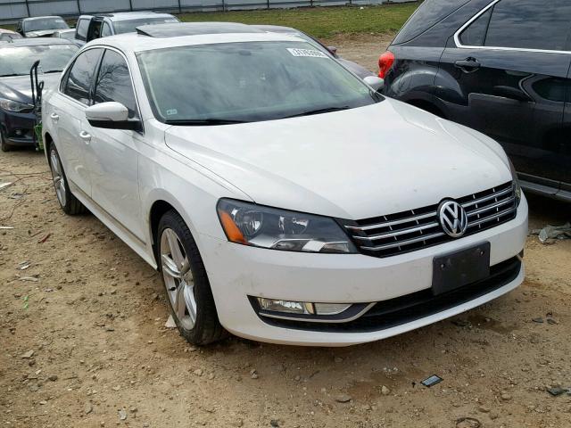 1VWBN7A30DC026207 - 2013 VOLKSWAGEN PASSAT SE WHITE photo 1