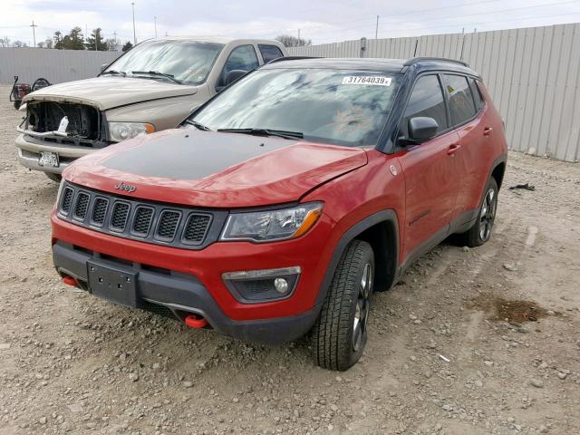 3C4NJDDB7JT238843 - 2018 JEEP COMPASS TR RED photo 2