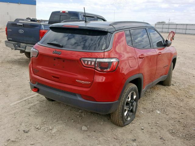 3C4NJDDB7JT238843 - 2018 JEEP COMPASS TR RED photo 4