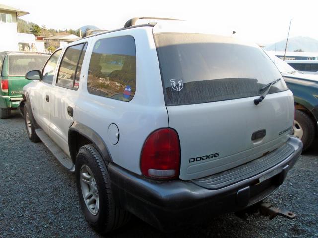 1B4HS38N72F159559 - 2002 DODGE DURANGO SP WHITE photo 3