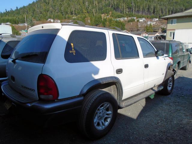 1B4HS38N72F159559 - 2002 DODGE DURANGO SP WHITE photo 4