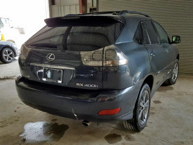 JTJGW31U072004223 - 2007 LEXUS RX 400H GRAY photo 4