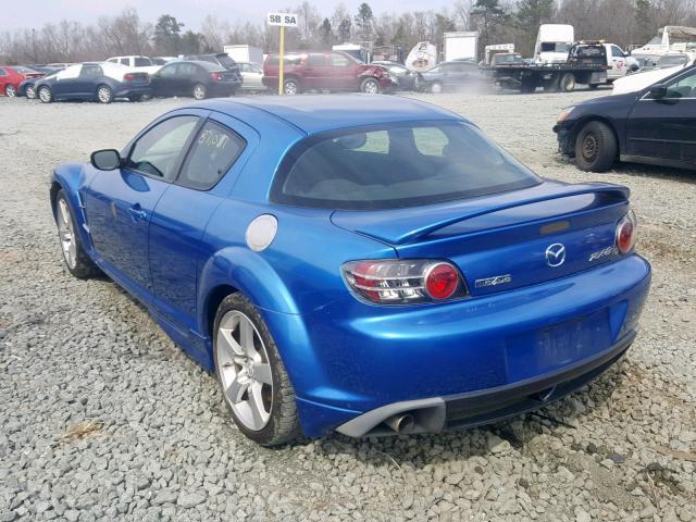 JM1FE173260205295 - 2006 MAZDA RX8 BLUE photo 3