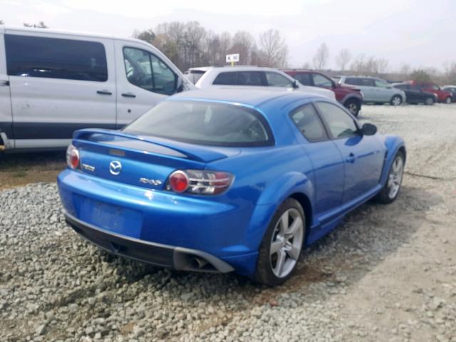 JM1FE173260205295 - 2006 MAZDA RX8 BLUE photo 4