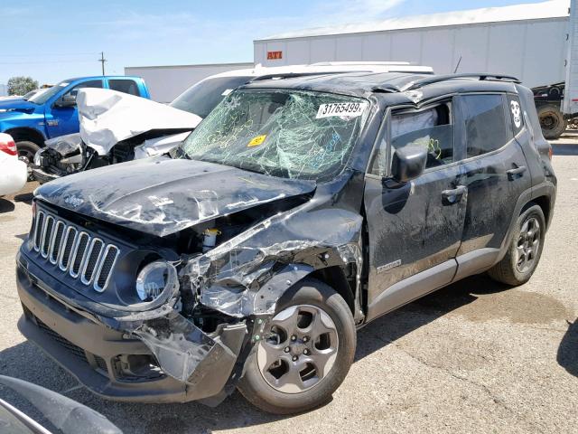 ZACCJAAH3HPF97008 - 2017 JEEP RENEGADE S 黑色 照片 2