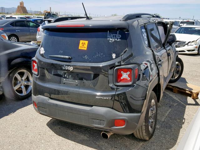 ZACCJAAH3HPF97008 - 2017 JEEP RENEGADE S 黑色 照片 4