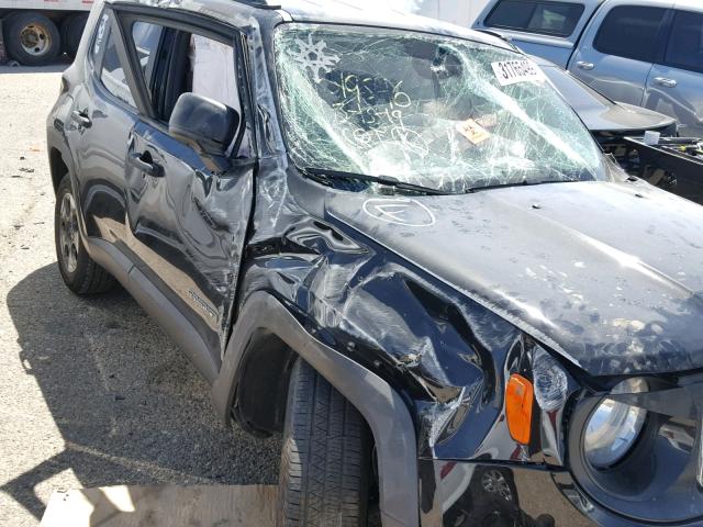 ZACCJAAH3HPF97008 - 2017 JEEP RENEGADE S 黑色 照片 9