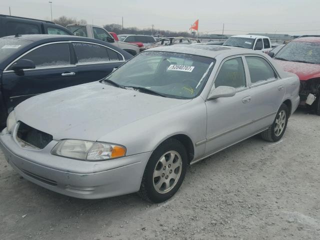 1YVGF22C715251094 - 2001 MAZDA 626 ES SILVER photo 2