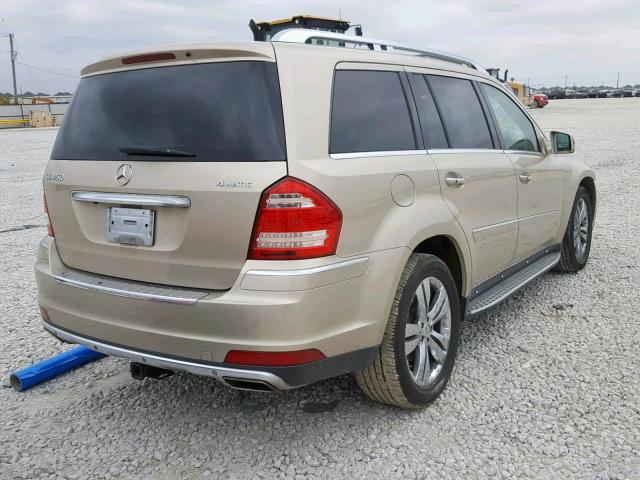 4JGBF7BE6CA799950 - 2012 MERCEDES-BENZ GL 450 4MA BEIGE photo 4