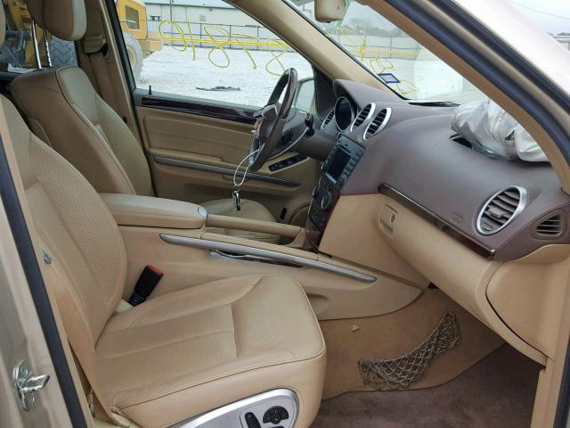 4JGBF7BE6CA799950 - 2012 MERCEDES-BENZ GL 450 4MA BEIGE photo 5