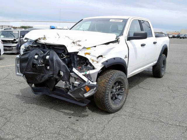 3C6UD5DL1CG175842 - 2012 DODGE RAM 2500 S WHITE photo 2