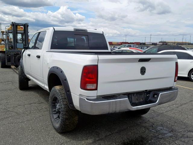 3C6UD5DL1CG175842 - 2012 DODGE RAM 2500 S WHITE photo 3