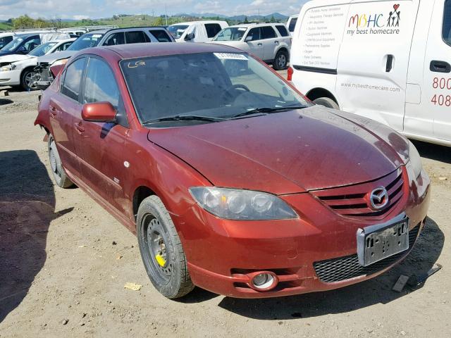 JM1BK324961490526 - 2006 MAZDA 3 S RED photo 1