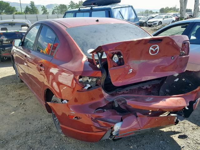 JM1BK324961490526 - 2006 MAZDA 3 S RED photo 3