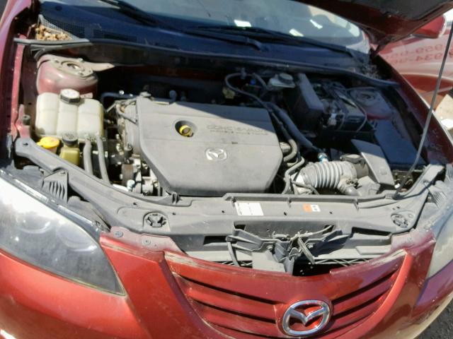 JM1BK324961490526 - 2006 MAZDA 3 S RED photo 7