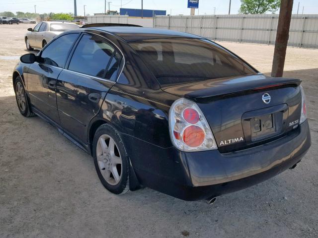 1N4BL11D24C130766 - 2004 NISSAN ALTIMA SE BLACK photo 3